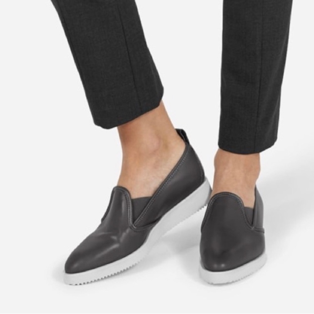 Everlane gray leather women’s size 6.5 The Street Shoe